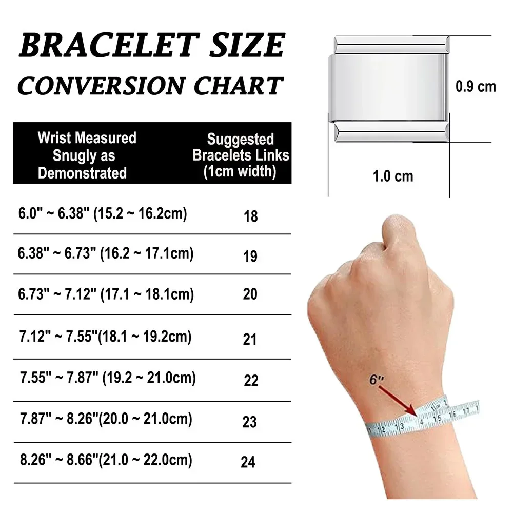 Wholesale 20pcs 9mm Italian Charm Bracelet Base Stainless Steel Shiny Plain Blank Composable Modular Starter Links Bulk Lot Pac