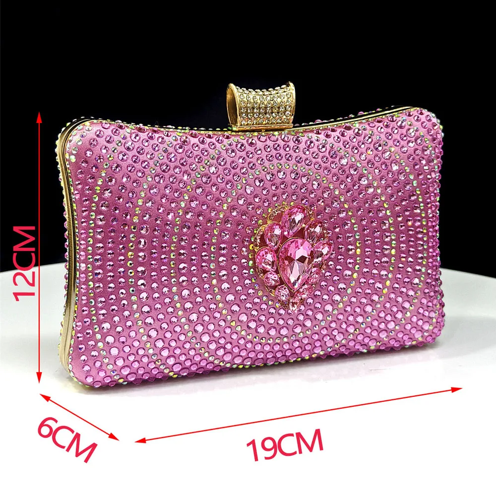 Venus Chan Blue Color Rhinestone Comfortable High Heel Shoe And Bag Fashion Style Pointed-Toe Shoes For Women Or Commuting Shoes