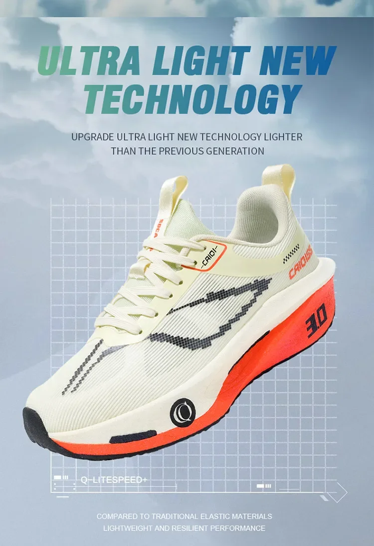 Running Shoes Carbon Board Speciality Marathon Men Sports Breathable Lightweight Women's Comfortable Nonskid Chunta Sneakers
