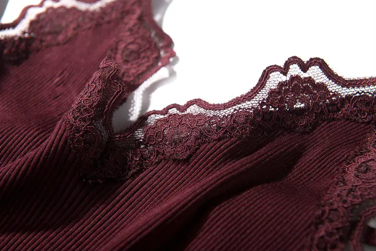 SuyaDream Women Lace Camis 70% Real Silk 30% Cotton Lace Camisoles Spandex Knits Soft Basic Shirt 2022 New Vest Solid Colors