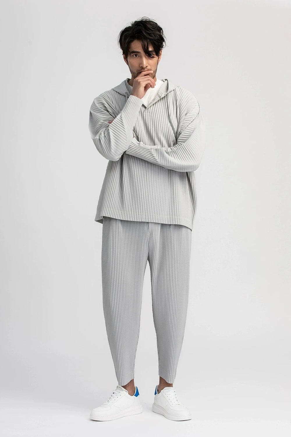 Miyake Fold Life Harem Pants Men's Loose HP Series All-match Pants Casual Men's Bloomers Sports Men