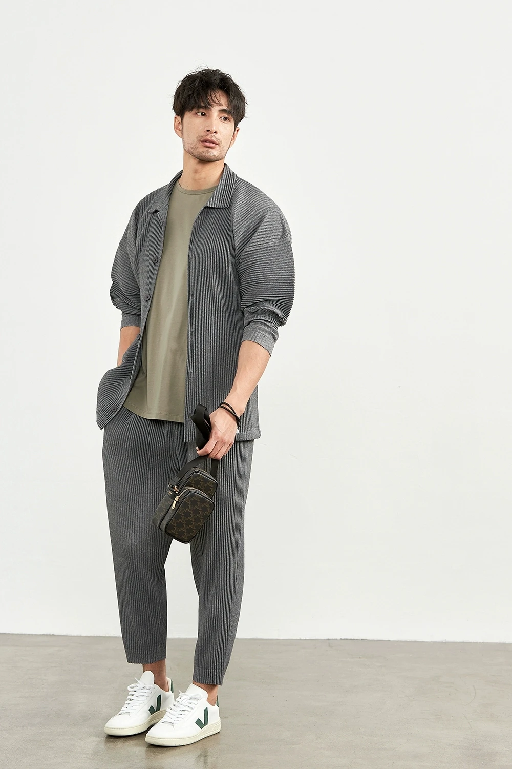 Miyake Fold Life Harem Pants Men's Loose HP Series All-match Pants Casual Men's Bloomers Sports Men