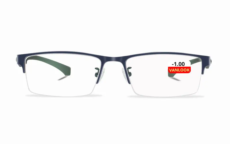 Photochromic Sunglasses Chameleon Lens Myopia Blue Light Blocking Men's Computer Glasses Game for Sight -0.50 -0.75 -175 -2.5-6