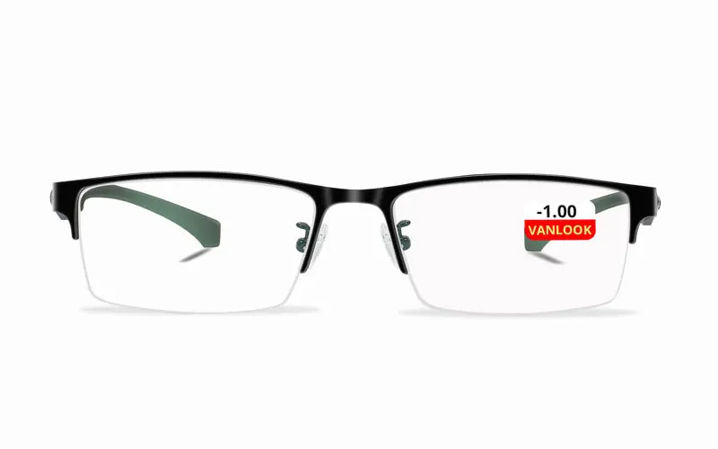 Photochromic Sunglasses Chameleon Lens Myopia Blue Light Blocking Men's Computer Glasses Game for Sight -0.50 -0.75 -175 -2.5-6
