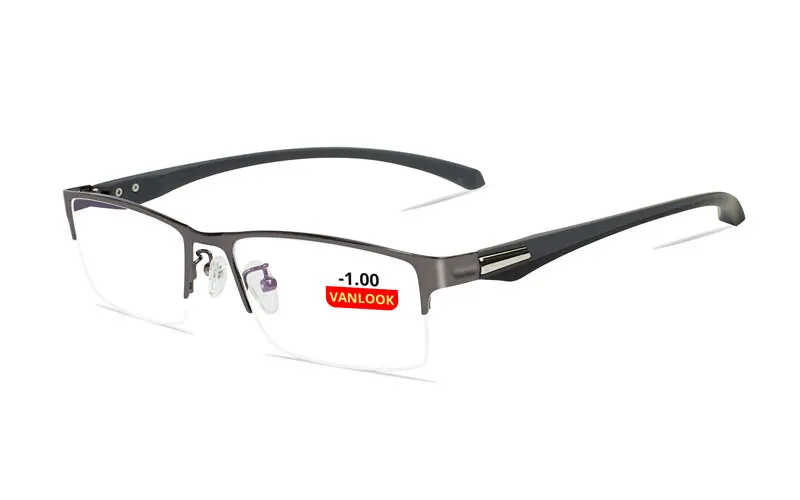 Photochromic Sunglasses Chameleon Lens Myopia Blue Light Blocking Men's Computer Glasses Game for Sight -0.50 -0.75 -175 -2.5-6