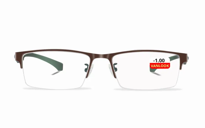 Photochromic Sunglasses Chameleon Lens Myopia Blue Light Blocking Men's Computer Glasses Game for Sight -0.50 -0.75 -175 -2.5-6