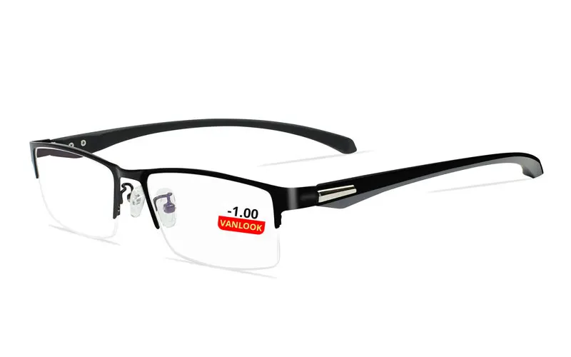Photochromic Sunglasses Chameleon Lens Myopia Blue Light Blocking Men's Computer Glasses Game for Sight -0.50 -0.75 -175 -2.5-6