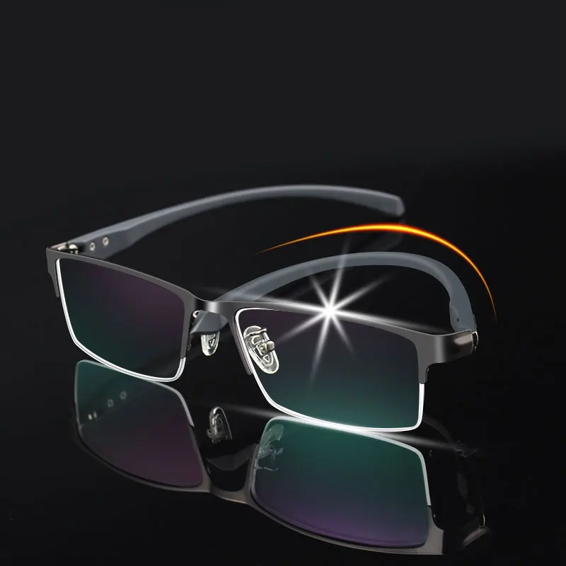Photochromic Sunglasses Chameleon Lens Myopia Blue Light Blocking Men's Computer Glasses Game for Sight -0.50 -0.75 -175 -2.5-6