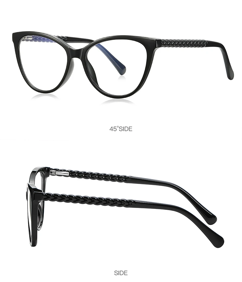 VICKY New Cat Eye Reading Prescription Eyeglasses Women Colorful Myopia Eyewear Hyperopia Anti Blue Ray Optical Glasses PFD2136