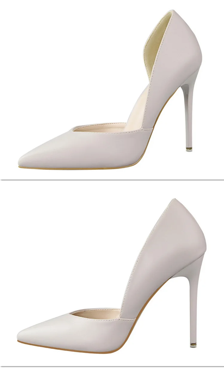 BIGTREE Shoes Women Pumps Fashion High Heels Shoes Black Pink Yellow Shoes Women Bridal Wedding Shoes Ladies Stiletto Party Shoe