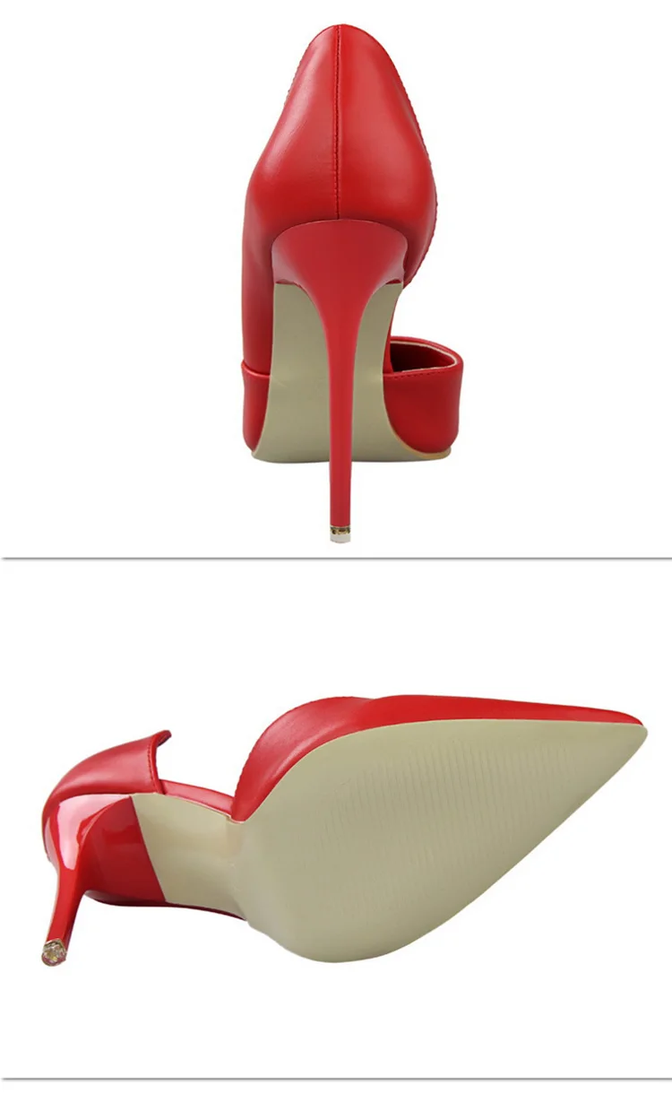 BIGTREE Shoes Women Pumps Fashion High Heels Shoes Black Pink Yellow Shoes Women Bridal Wedding Shoes Ladies Stiletto Party Shoe