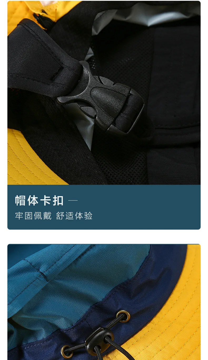 UPF50++ Surf Cap Men Women Summer Sun Hats Outdoor splash-proof Fisherman Hat Seaside Explosion Models Beach Sun Hat