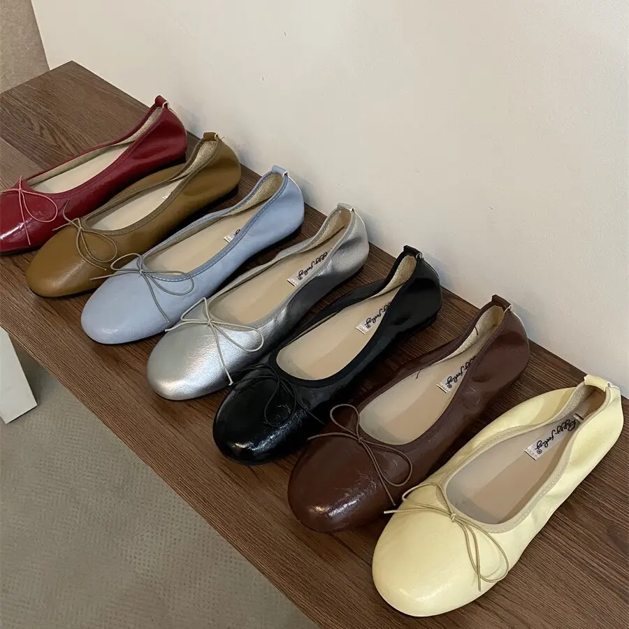 Bailamos Women Flat Heel Shoes Female Flats casual Ballet Dancing Shoes Foldable Sole Boat Shoes Summer Slip On Slipper Mules Sl