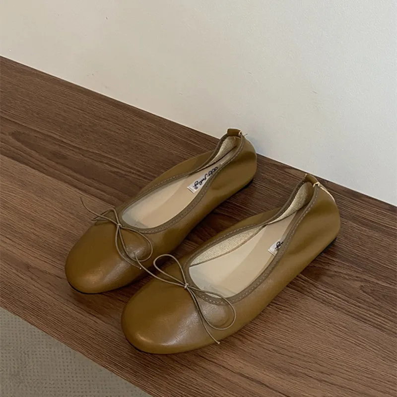 Bailamos Women Flat Heel Shoes Female Flats casual Ballet Dancing Shoes Foldable Sole Boat Shoes Summer Slip On Slipper Mules Sl