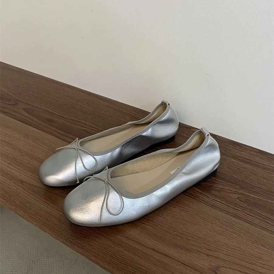 Bailamos Women Flat Heel Shoes Female Flats casual Ballet Dancing Shoes Foldable Sole Boat Shoes Summer Slip On Slipper Mules Sl