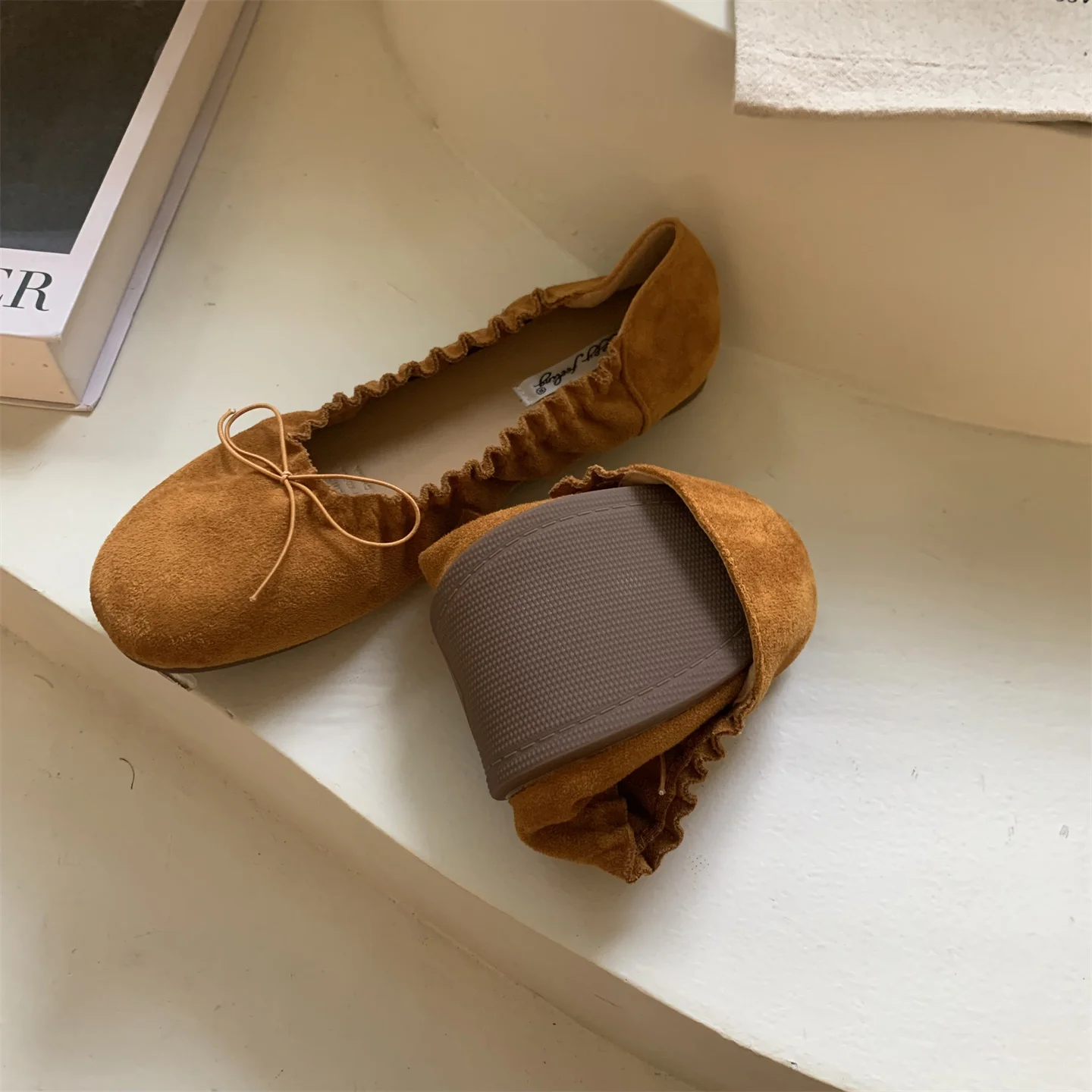 Bailamos Women Flat Heel Shoes Female Flats casual Ballet Dancing Shoes Foldable Sole Boat Shoes Summer Slip On Slipper Mules Sl