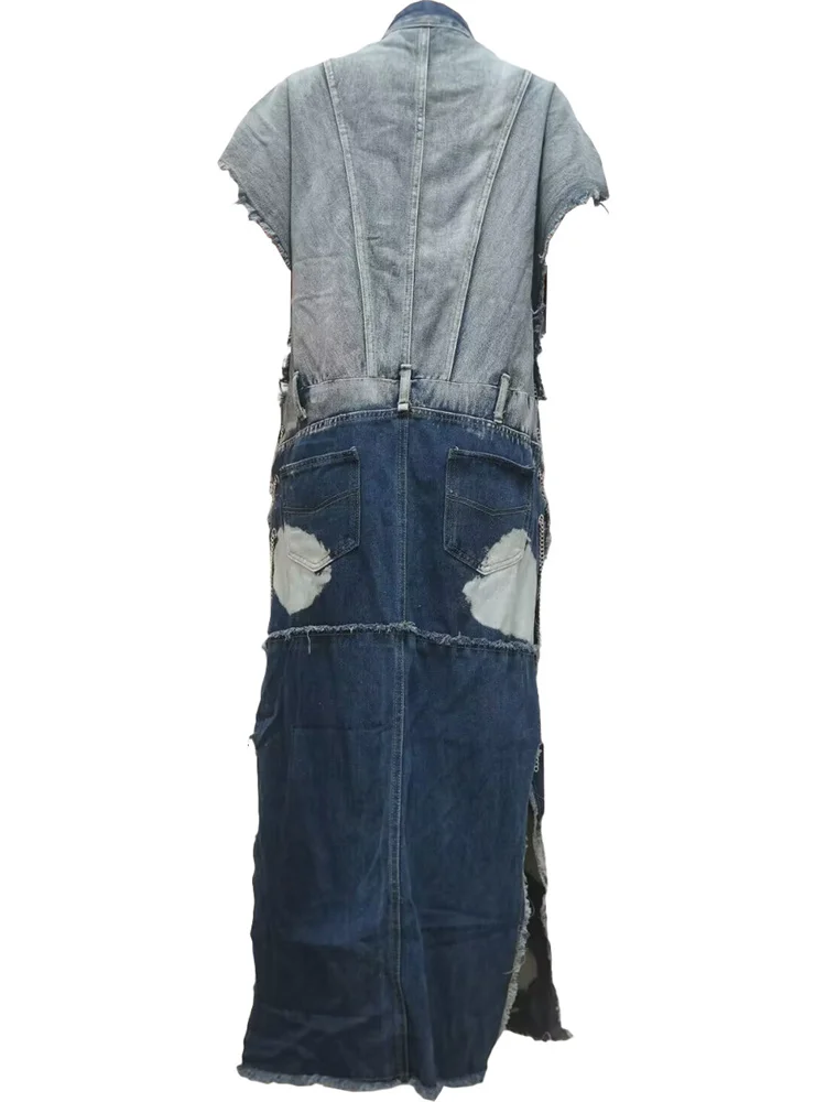 Wmstar Women Clothing Denim Coat Trench Jacket Fashion Street Out Wear Cool Pockets New in Long Tops Wholesale Dropshipping 2023