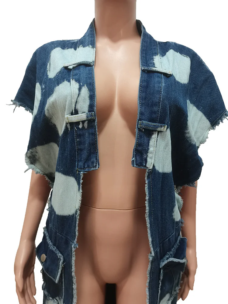 Wmstar Women Clothing Denim Coat Trench Jacket Fashion Street Out Wear Cool Pockets New in Long Tops Wholesale Dropshipping 2023