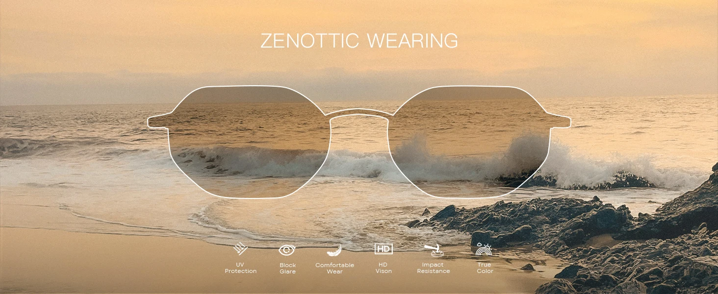 ZENOTTIC Retro Small Polygon Polarized Sunglasses Women Metal UV400 Sun Glasses Men Anti-Glare UV400 Goggles Driving Eyewear