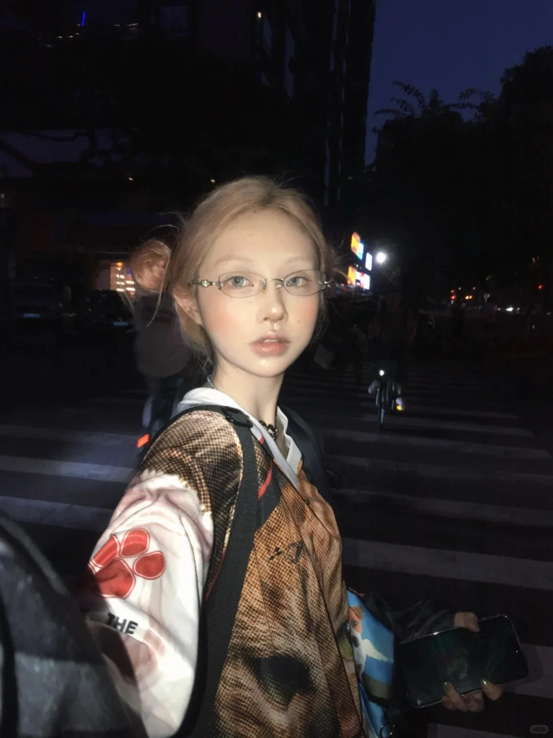 Karrram Japanese Y2k Kitten Print Jersey T-shirt Vintage Harajuku V-neck Long Sleeve Cat Tops American Retro Streetwear 2000s