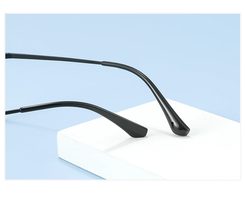 3 In 1 Men Fashion Pure Titanium Glasses Frame With Polarized Clip On Sunglasses And Night Vision Women Eyewear