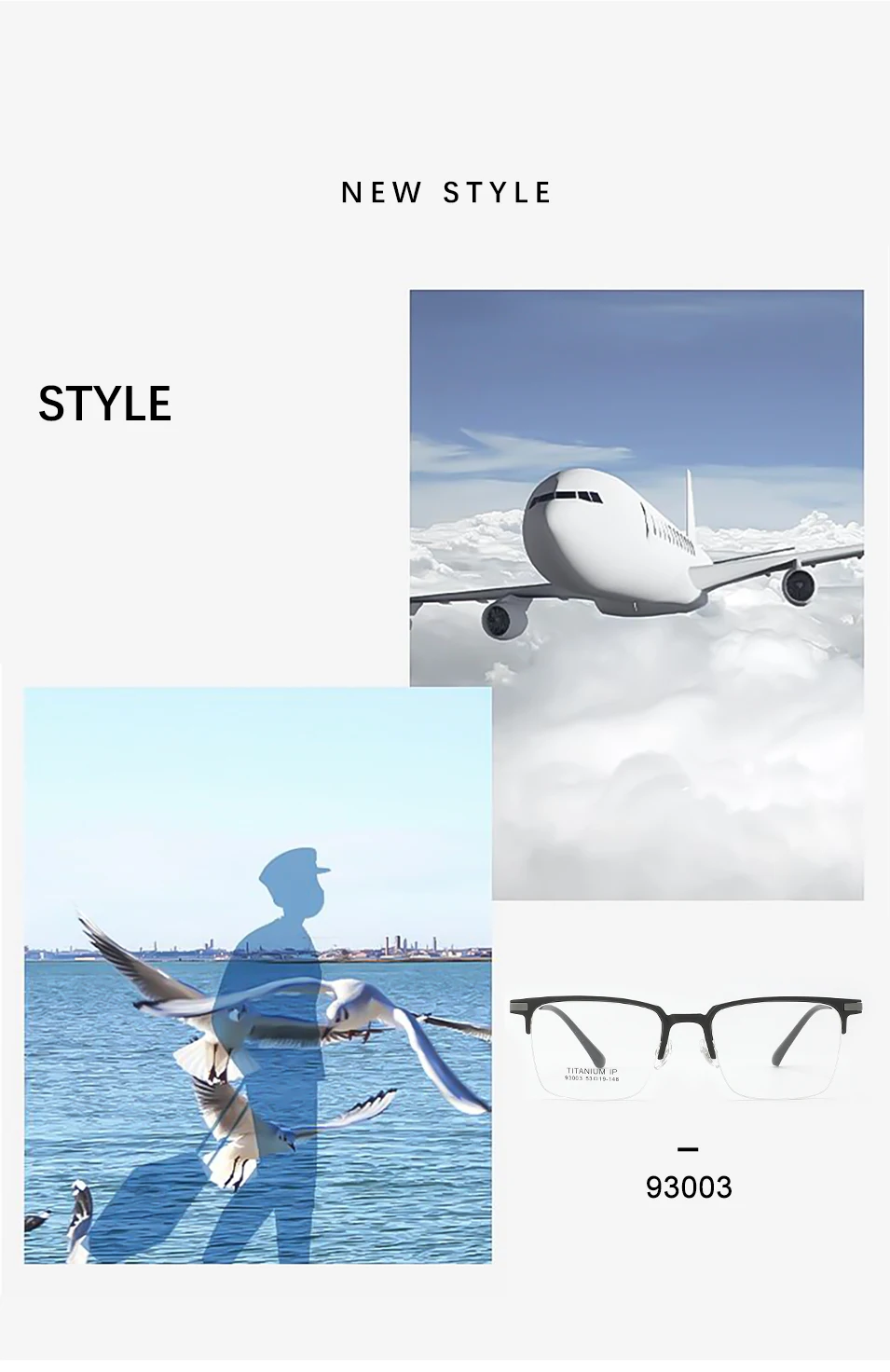 3 In 1 Men Fashion Pure Titanium Glasses Frame With Polarized Clip On Sunglasses And Night Vision Women Eyewear