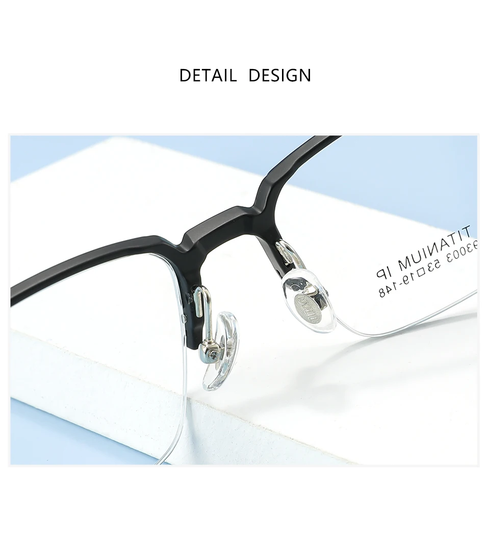 3 In 1 Men Fashion Pure Titanium Glasses Frame With Polarized Clip On Sunglasses And Night Vision Women Eyewear