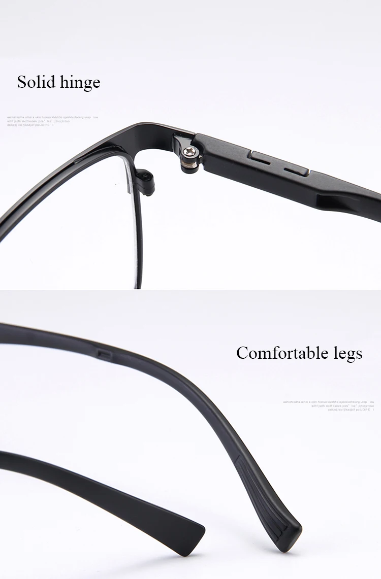 BCLEAR Classic Fashion Men Alloy Optical Frame TR90 Legs Male Spectacle Eyeglasses Frames Myopia Prescription Eyewear Full Rim