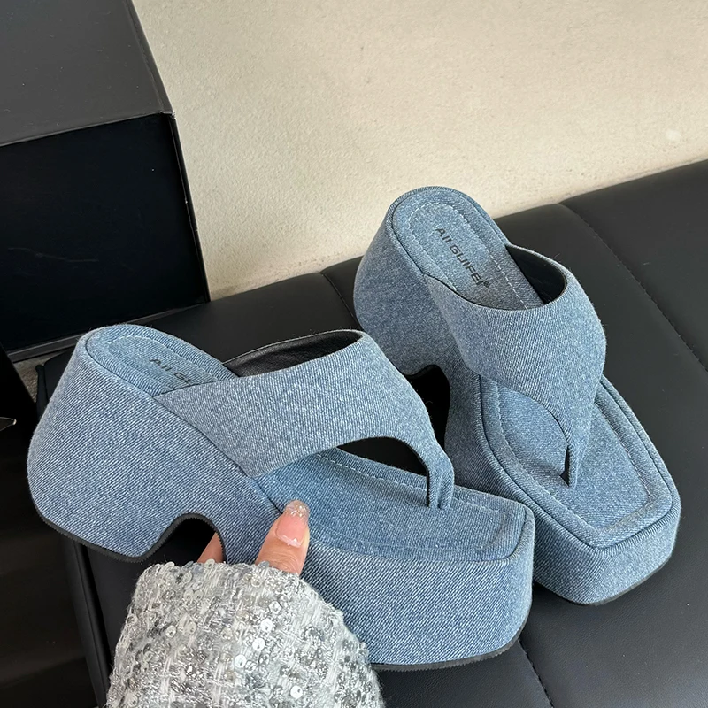 Pumps Flip Flops Slippers Shoes For Ladies New Female Footwear Platform Wedges Women Slippers Fashion Slides Heels  Shoes