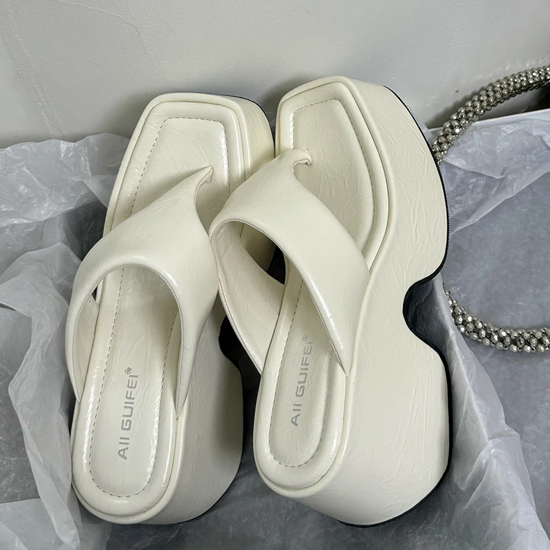 Pumps Flip Flops Slippers Shoes For Ladies New Female Footwear Platform Wedges Women Slippers Fashion Slides Heels  Shoes