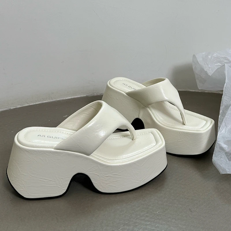 Pumps Flip Flops Slippers Shoes For Ladies New Female Footwear Platform Wedges Women Slippers Fashion Slides Heels  Shoes