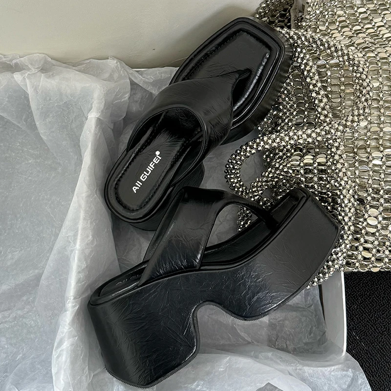 Pumps Flip Flops Slippers Shoes For Ladies New Female Footwear Platform Wedges Women Slippers Fashion Slides Heels  Shoes