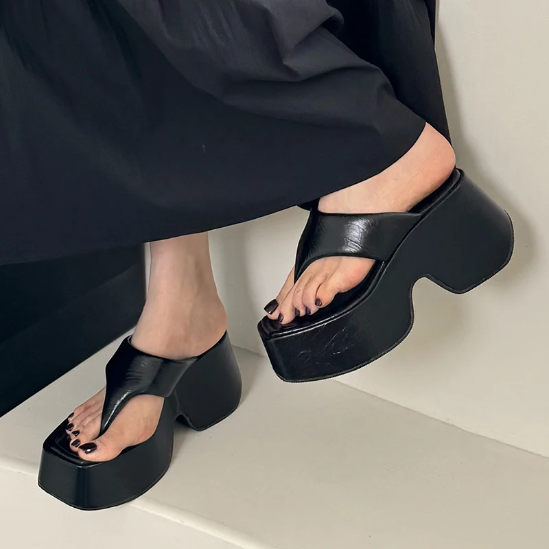 Pumps Flip Flops Slippers Shoes For Ladies New Female Footwear Platform Wedges Women Slippers Fashion Slides Heels  Shoes