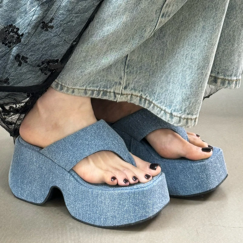 Pumps Flip Flops Slippers Shoes For Ladies New Female Footwear Platform Wedges Women Slippers Fashion Slides Heels  Shoes