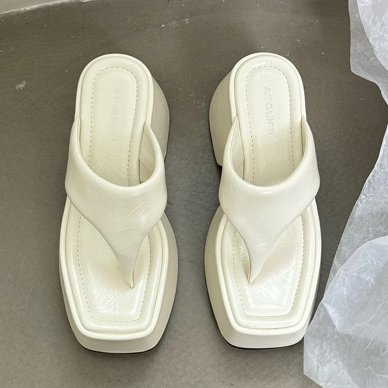 Pumps Flip Flops Slippers Shoes For Ladies New Female Footwear Platform Wedges Women Slippers Fashion Slides Heels  Shoes