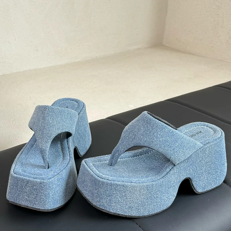 Pumps Flip Flops Slippers Shoes For Ladies New Female Footwear Platform Wedges Women Slippers Fashion Slides Heels  Shoes