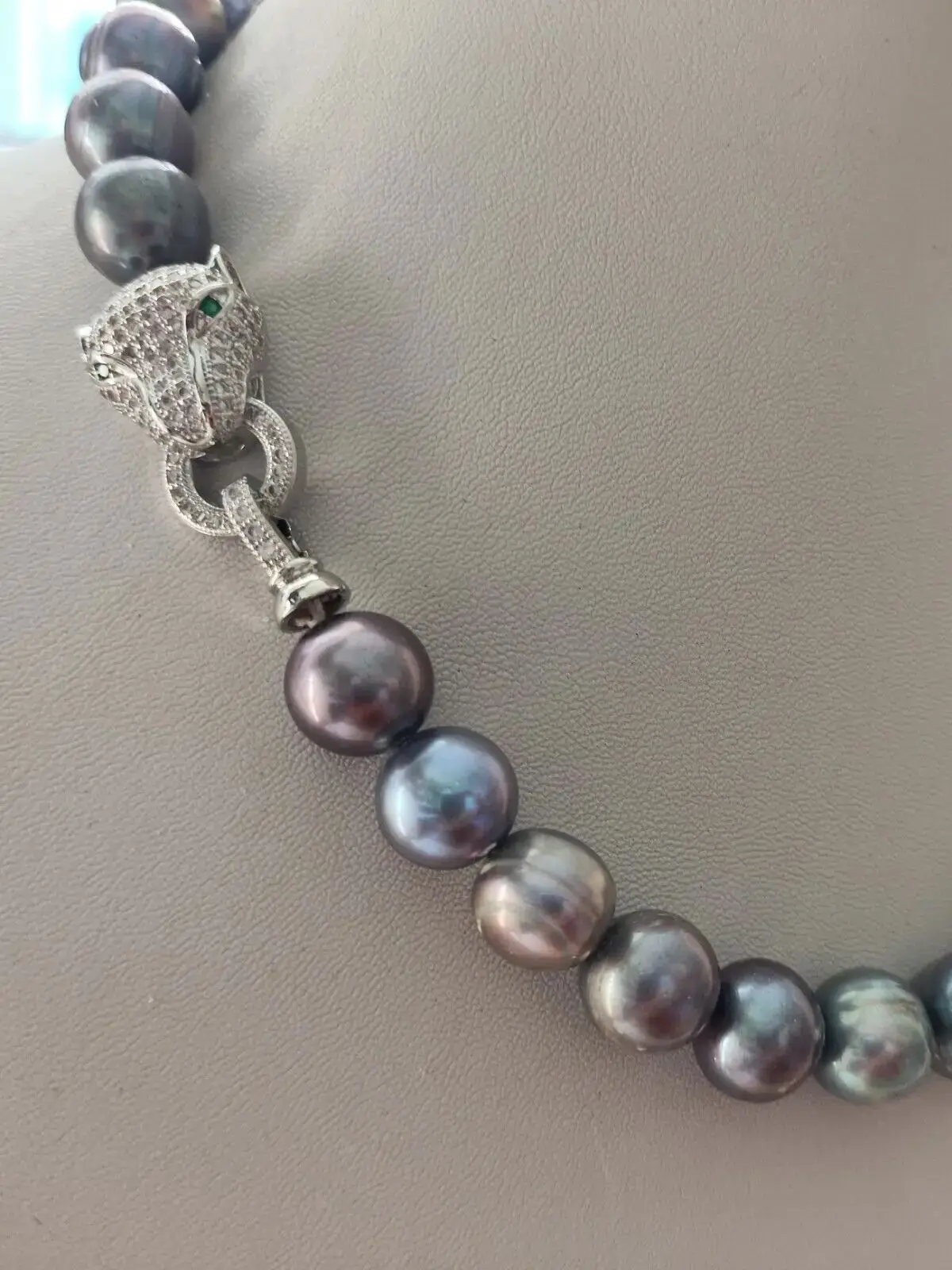 Baroque AAAA+12-11mm Natural Haiti Black Blue Pearl Necklace 925s 16in 18in 20in 22in 24in 35in
