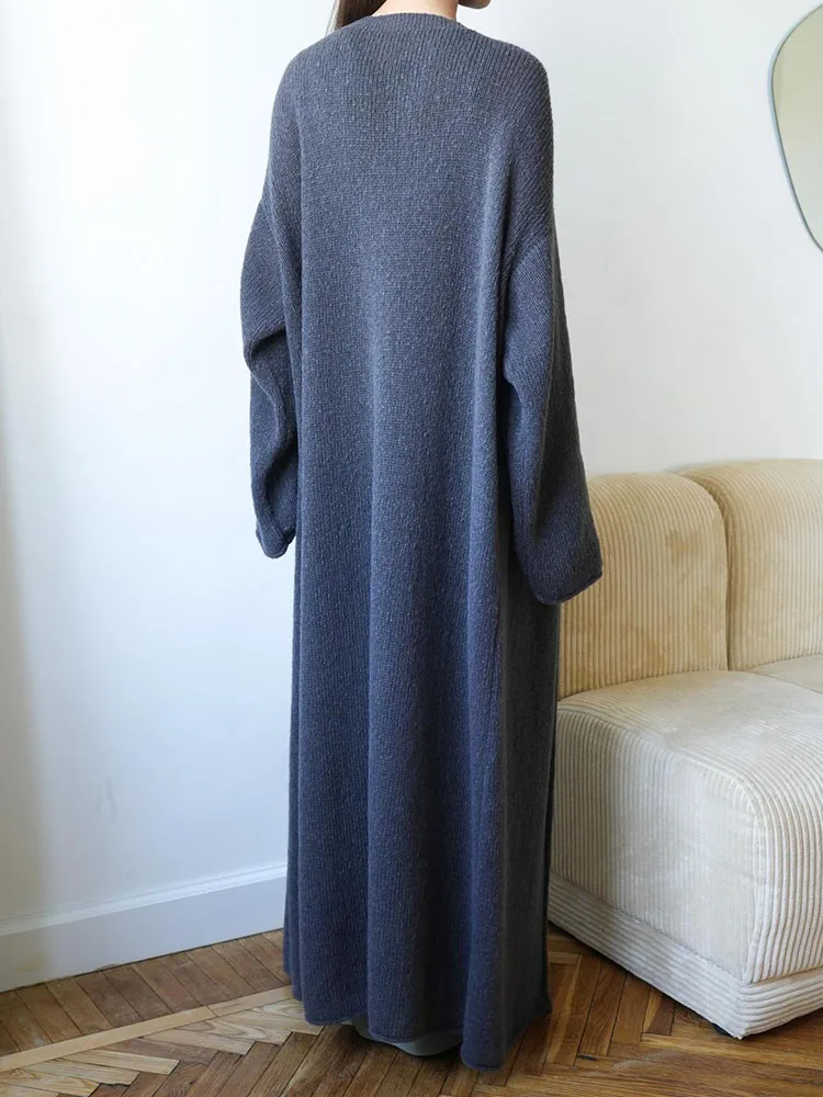 MiuKoMiYa Oversized Thin Long Cardigans Women Summer Long Sleeve Knitted Outerwear Hollow Thin Cardigans For Women Summer 2025
