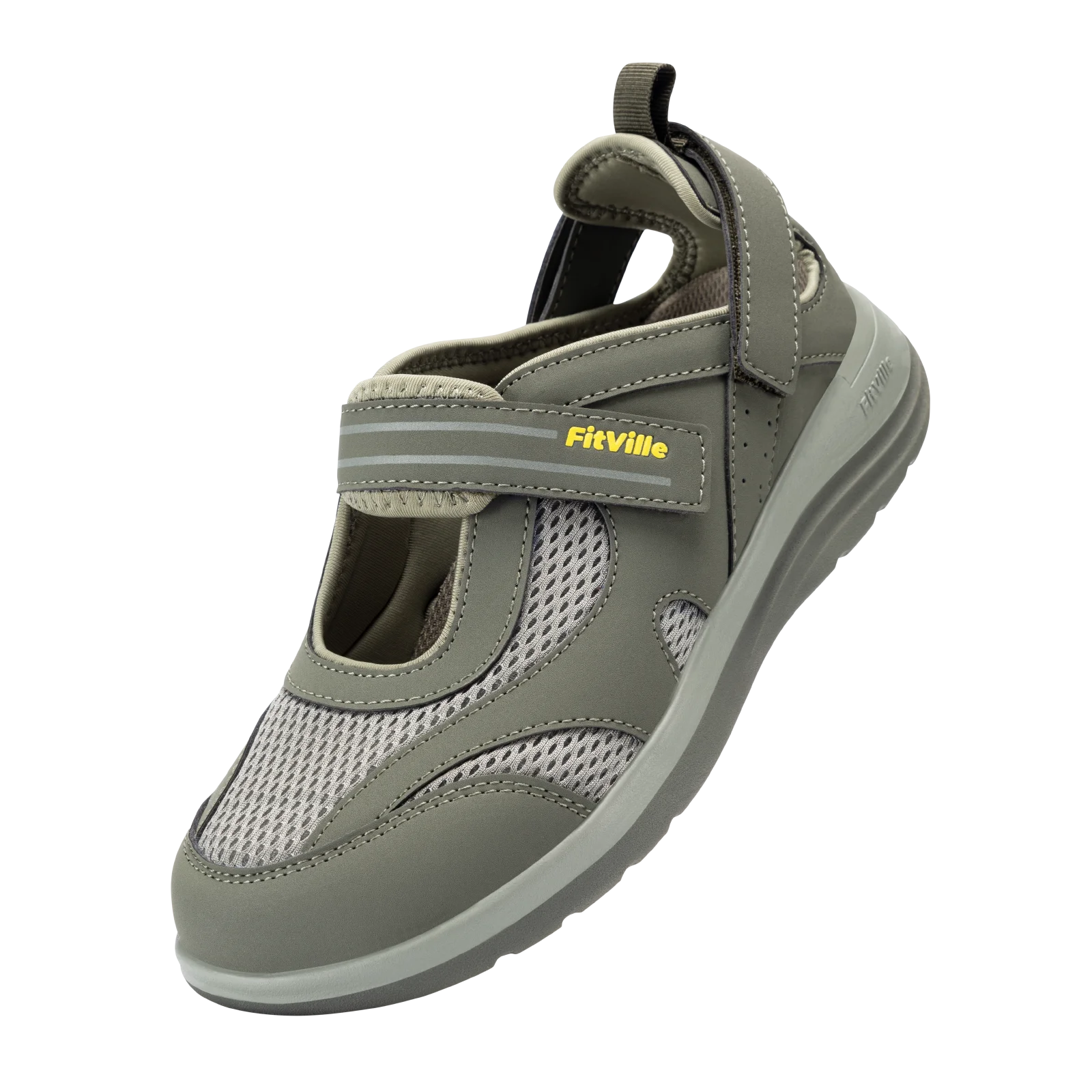 Fitville Women's Sandals Mary Jane Casual Shoes Widened Toe For Swollen Feet Lightweight Breathable Outdoor Elderly Shoes Sandal