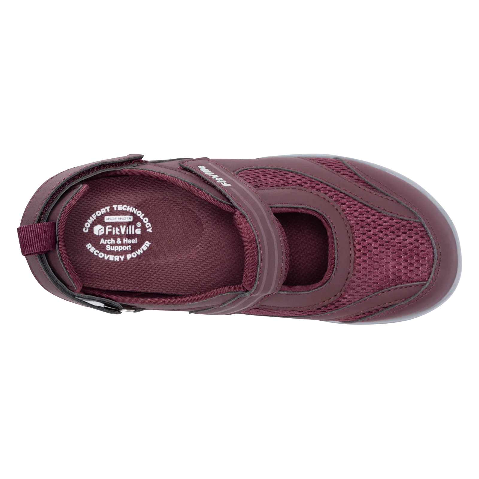 Fitville Women's Sandals Mary Jane Casual Shoes Widened Toe For Swollen Feet Lightweight Breathable Outdoor Elderly Shoes Sandal