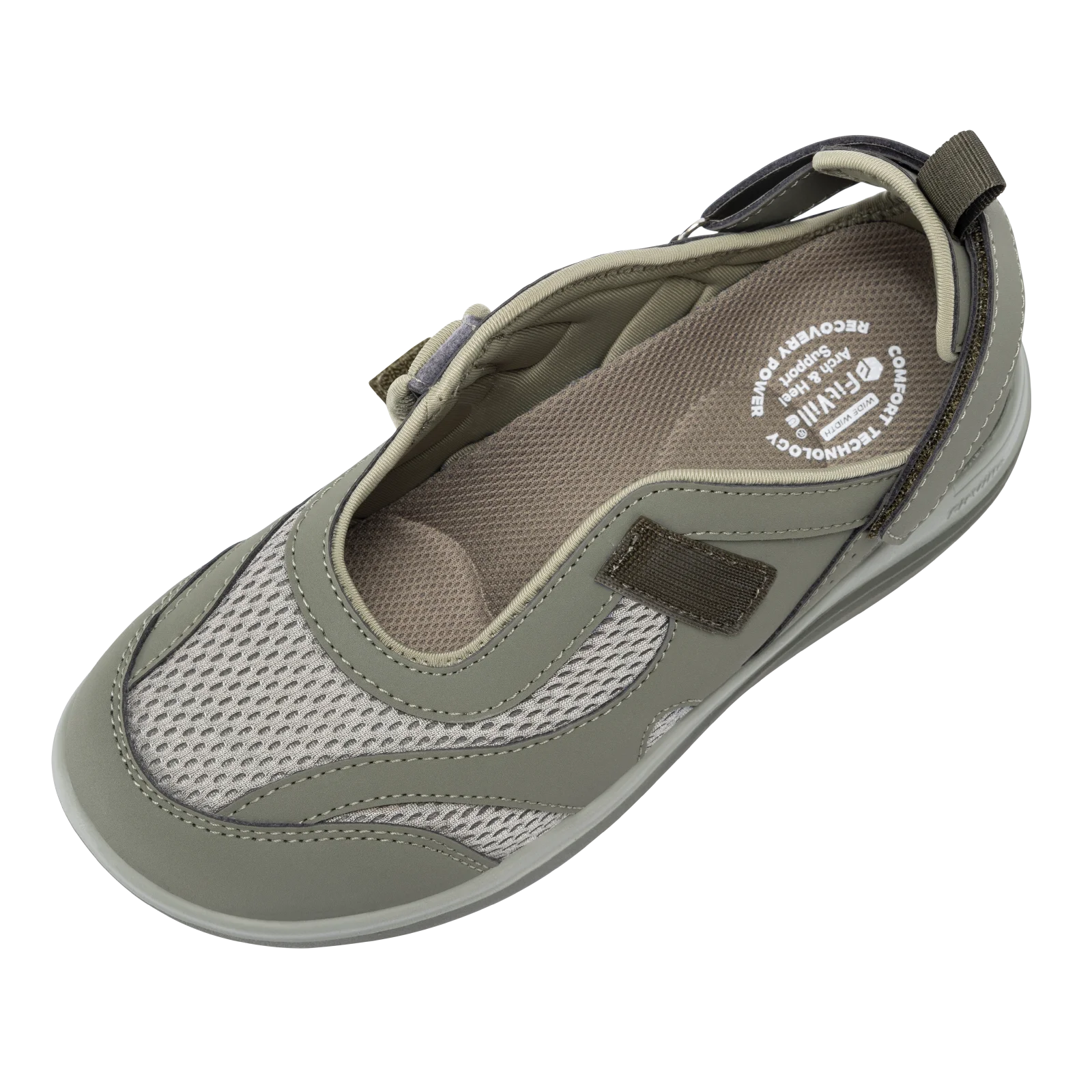 Fitville Women's Sandals Mary Jane Casual Shoes Widened Toe For Swollen Feet Lightweight Breathable Outdoor Elderly Shoes Sandal