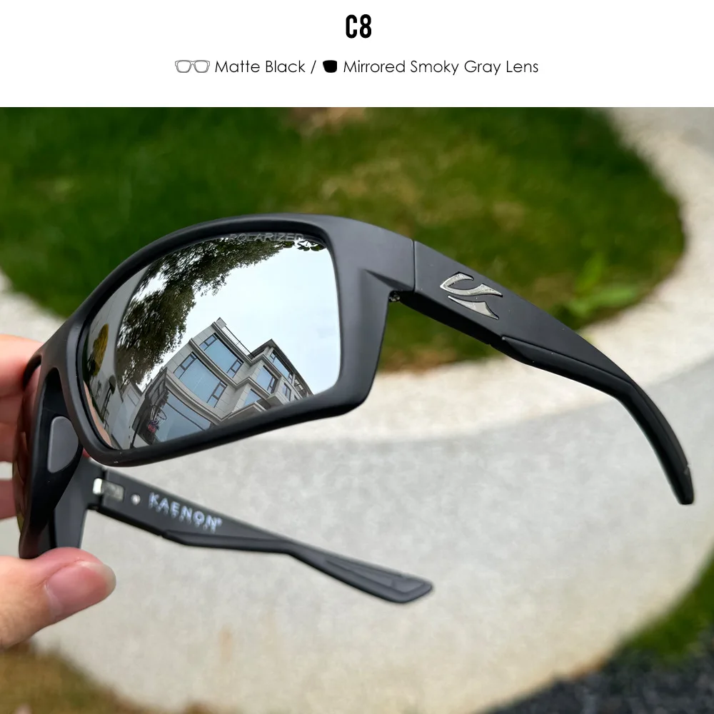Kaenon 2026 New TR90 Polarized Sunglasses Men Outdoor Sports Fishing Colorful Sun Glasses Metal Hinge Driving Goggles Eyewear