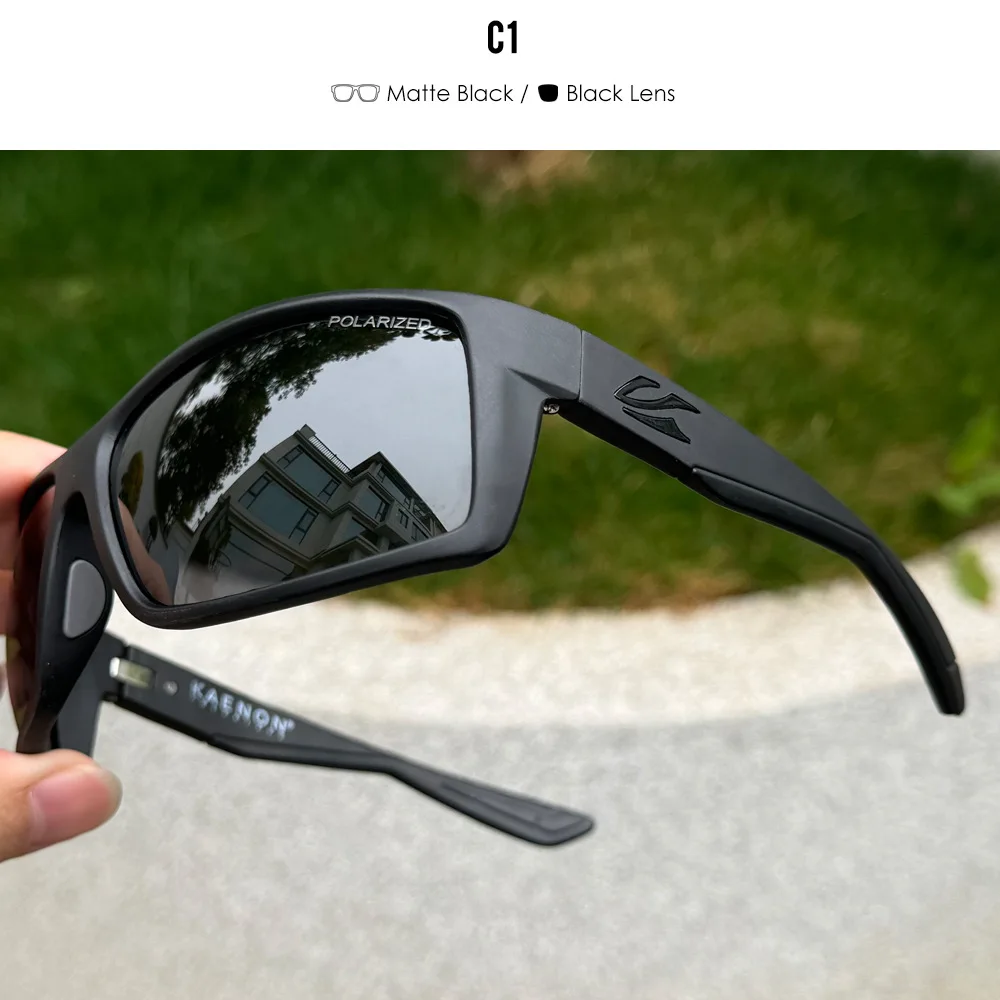 Kaenon 2026 New TR90 Polarized Sunglasses Men Outdoor Sports Fishing Colorful Sun Glasses Metal Hinge Driving Goggles Eyewear