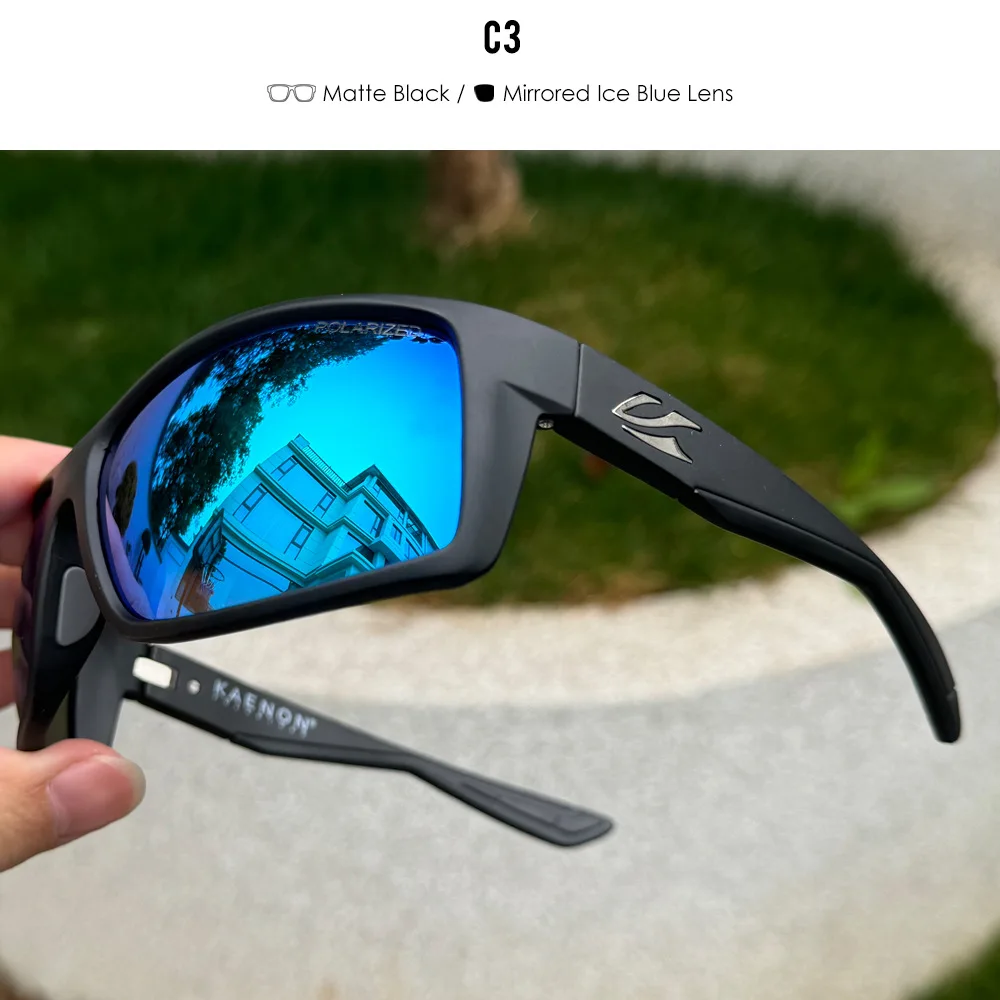 Kaenon 2026 New TR90 Polarized Sunglasses Men Outdoor Sports Fishing Colorful Sun Glasses Metal Hinge Driving Goggles Eyewear