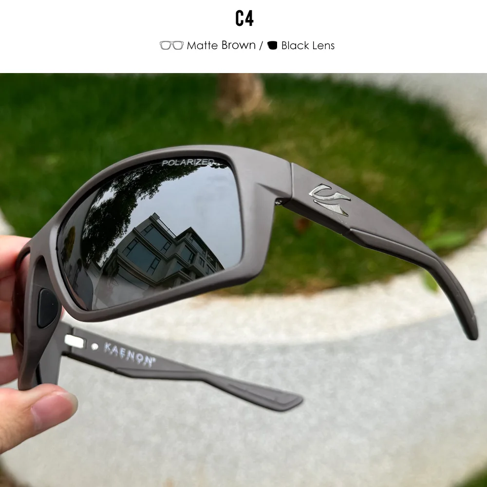 Kaenon 2026 New TR90 Polarized Sunglasses Men Outdoor Sports Fishing Colorful Sun Glasses Metal Hinge Driving Goggles Eyewear