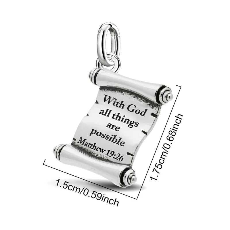 Adjustable 925 Sterling Silver Vintage Pendants Love Letter Daisy Scroll Charms Beads Fit Original Bracelet Necklace DIY Jewelry