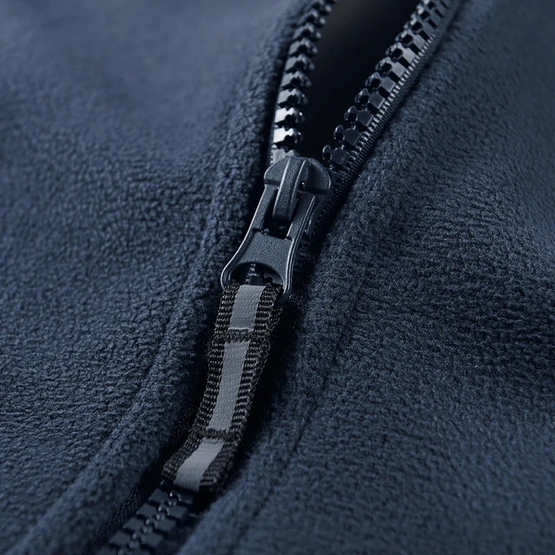 2025 Fleece Men's Coat Thickened Warm Windproof Loose Outdoor Collar Fleece Hooded Jacket Norwegian Printed Good Soldier