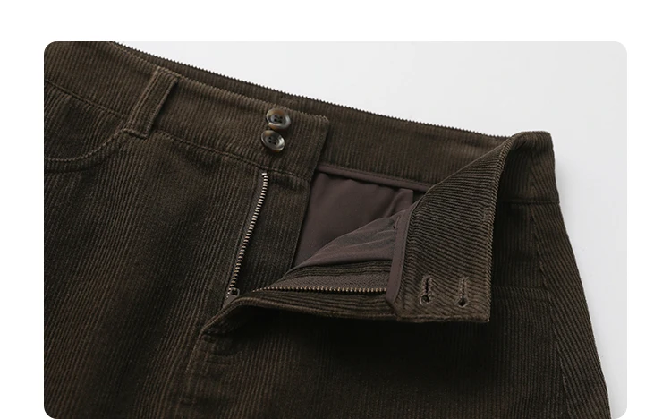 CHIC VEN Women Skirts Casual A Line New Retro High Waisted Corduroy Half Skirt Pit Stripe Office Ladies Skirt Spring Autumn 2025