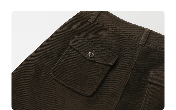 CHIC VEN Women Skirts Casual A Line New Retro High Waisted Corduroy Half Skirt Pit Stripe Office Ladies Skirt Spring Autumn 2025