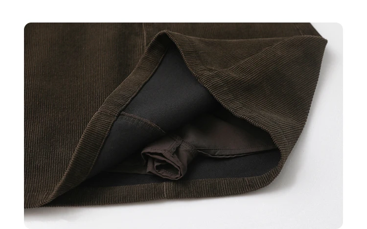 CHIC VEN Women Skirts Casual A Line New Retro High Waisted Corduroy Half Skirt Pit Stripe Office Ladies Skirt Spring Autumn 2025